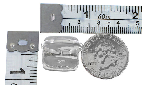 Southwest Turquoise Sterling Silver Jewelry Ring Size 8-1/2 MW63873